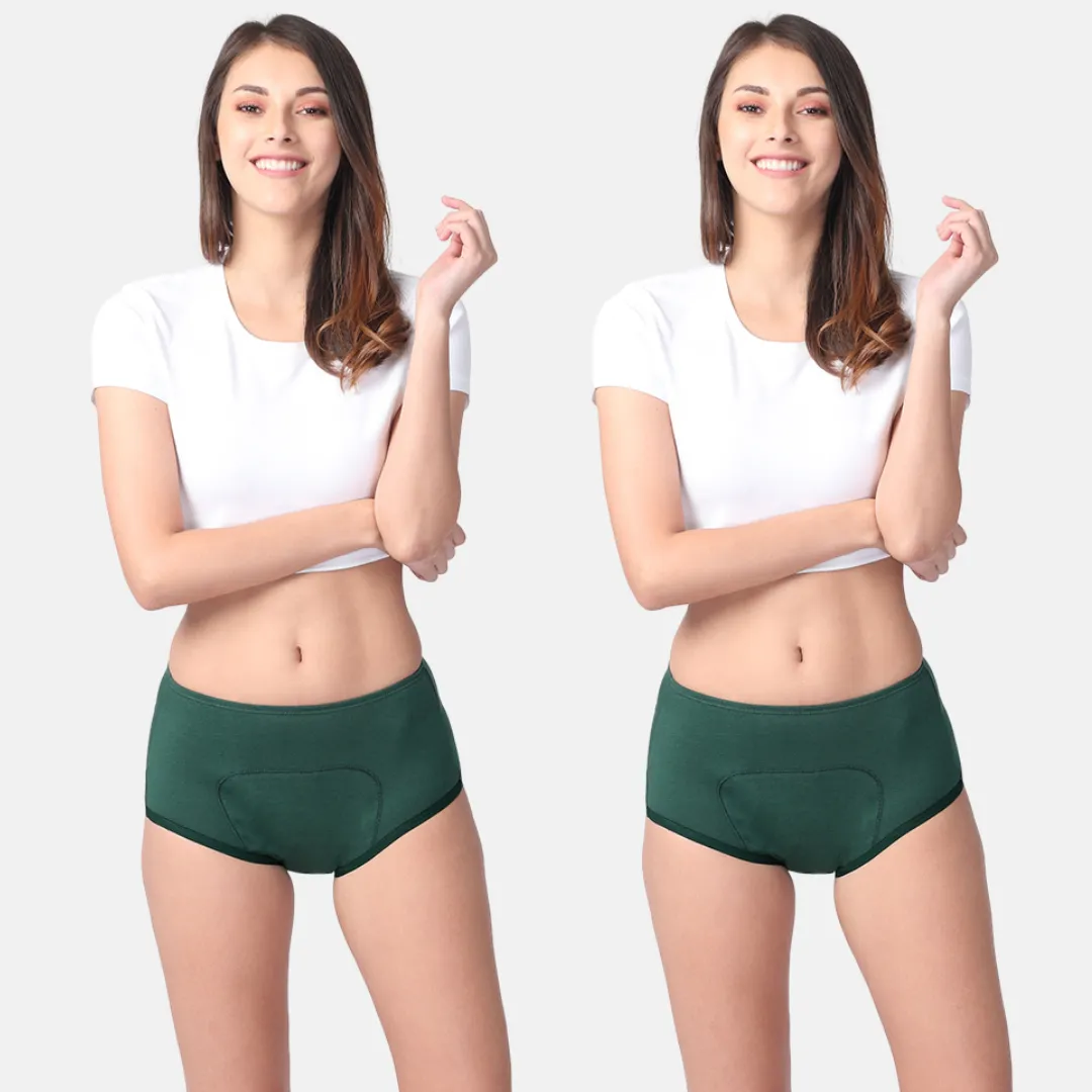Reusable Period Panties For Heavy Flow | Boxer Fit | Prevents Front, Back & Inner Thigh Stains | 2 Pack - Image 18