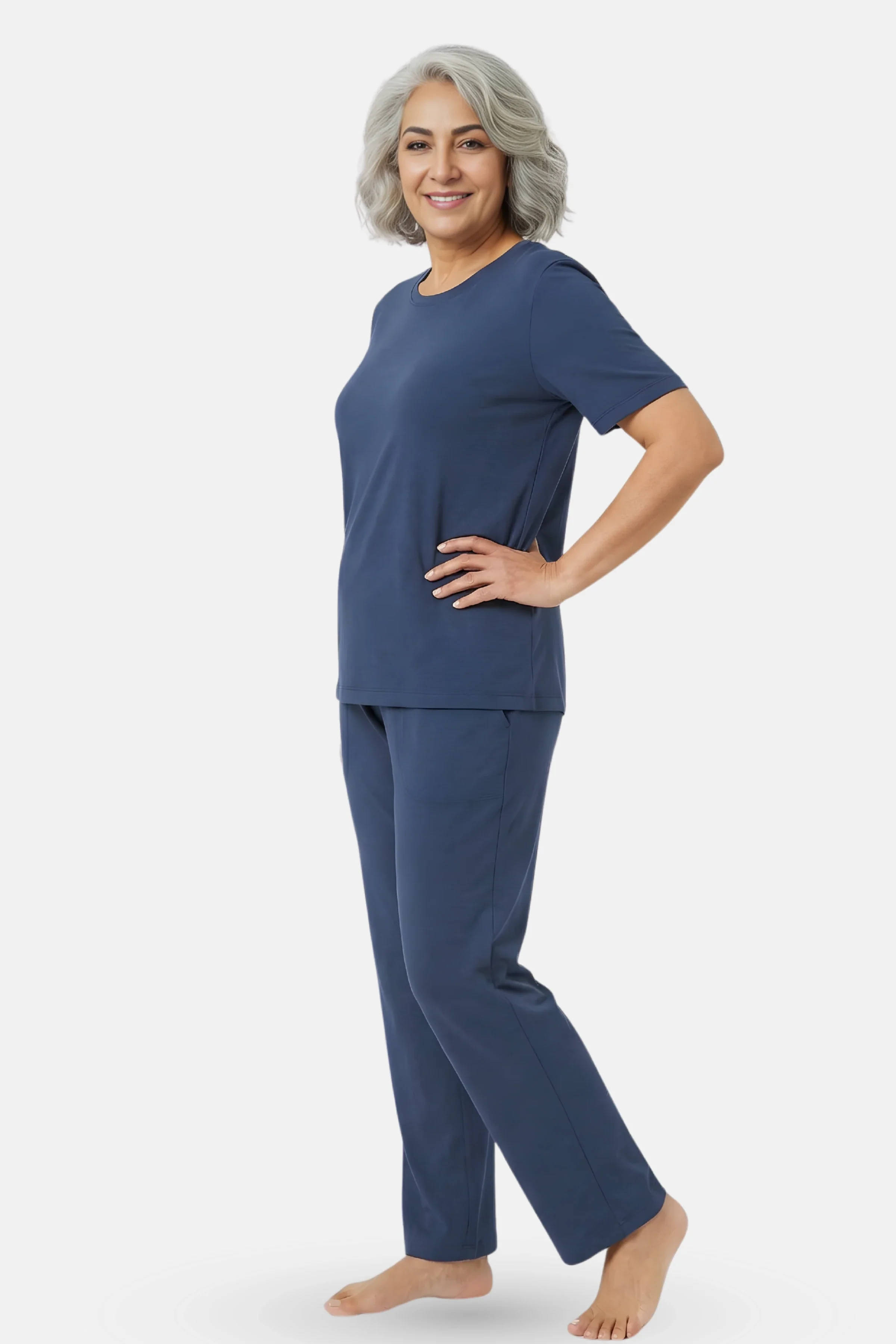 Pyjama Set | T-shirt & Pyjama | Cotton Blend | Relaxed Fit | Elasticated Waistband