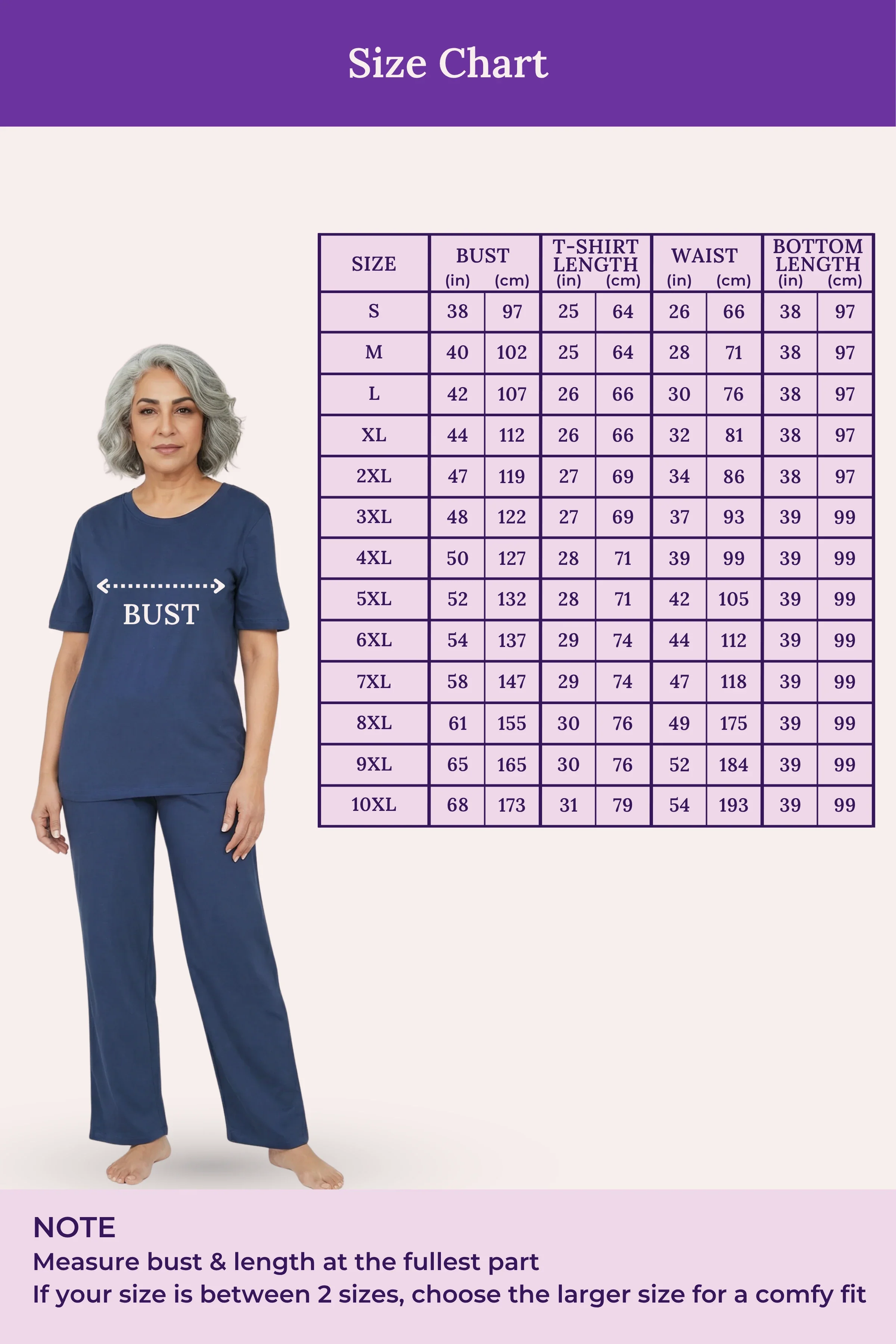 Pyjama Set | T-shirt & Pyjama | Cotton Blend | Relaxed Fit | Elasticated Waistband - Image 3