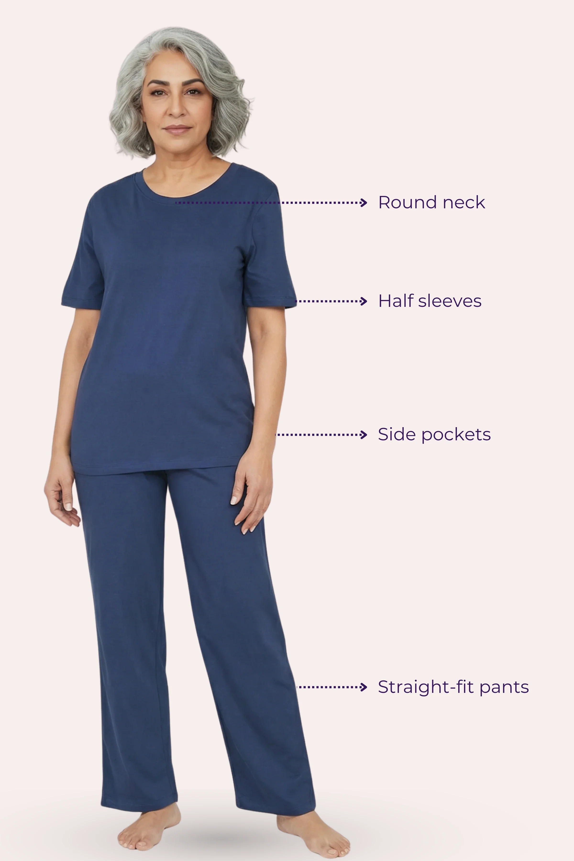 Pyjama Set | T-shirt & Pyjama | Cotton Blend | Relaxed Fit | Elasticated Waistband - Image 6