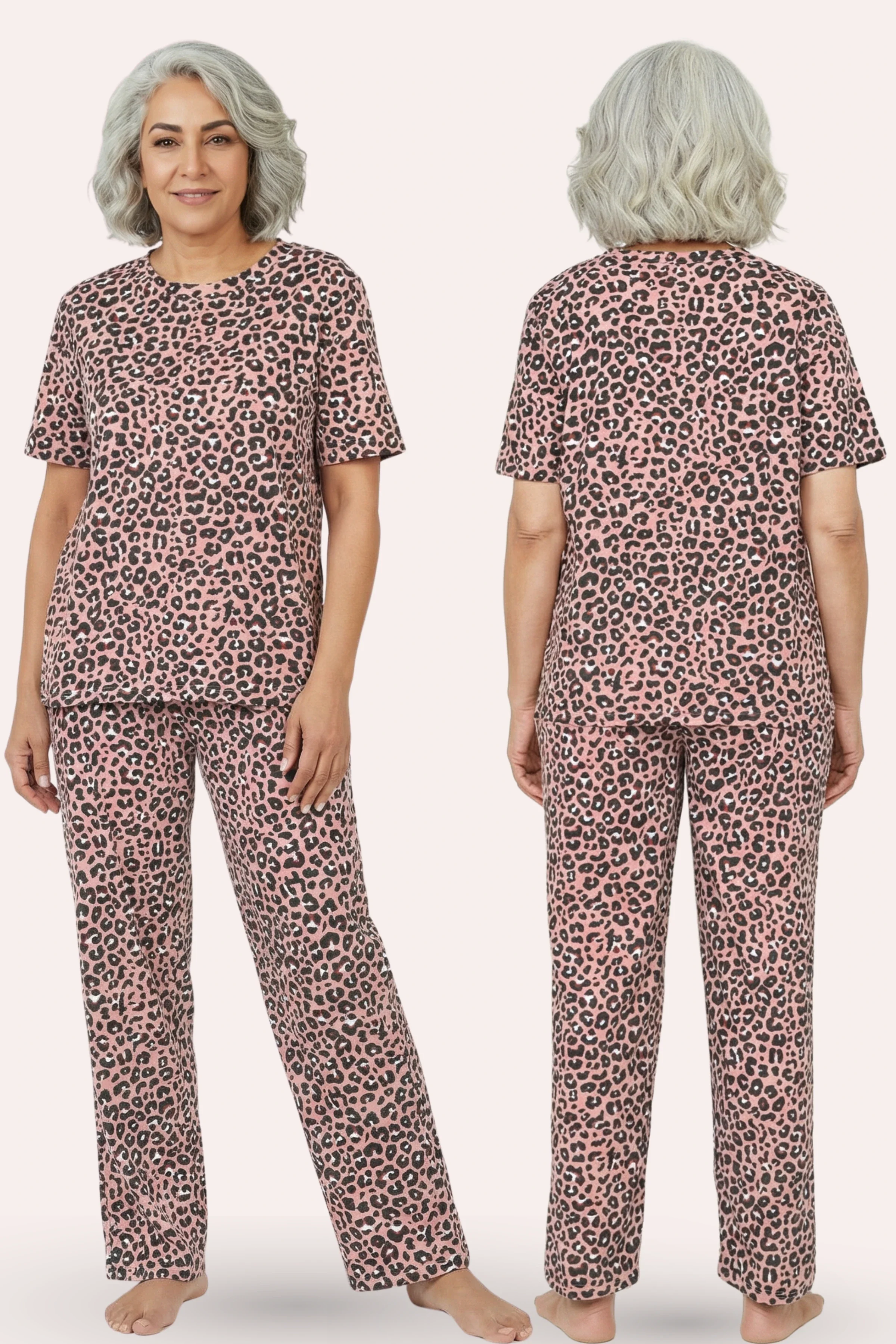 Pyjama Set | T-shirt & Pyjama | Cotton Blend | Relaxed Fit | Elasticated Waistband - Image 7