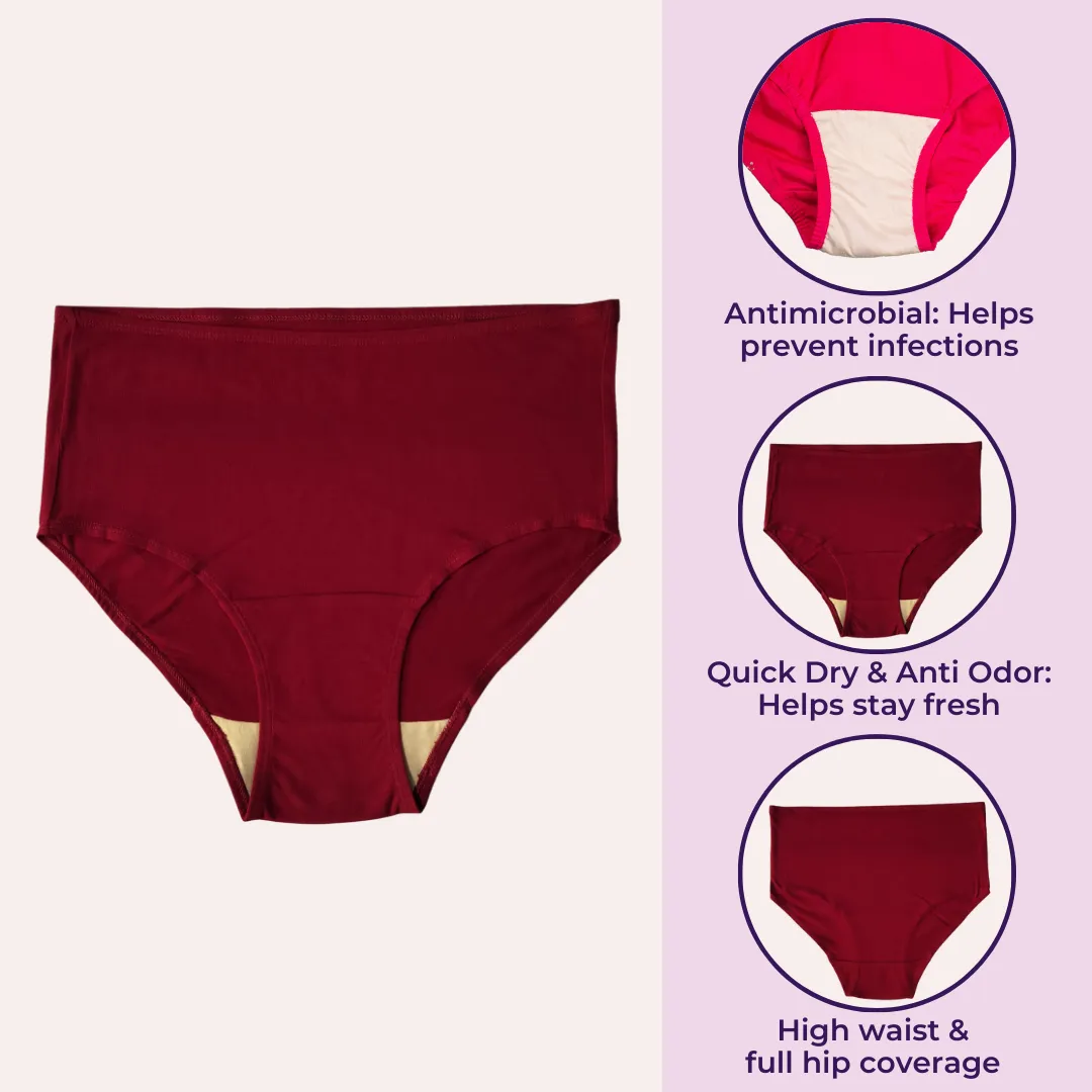 Hygiene Underwear | High Waist | Brief Fit | Prevents UTIs - Image 2