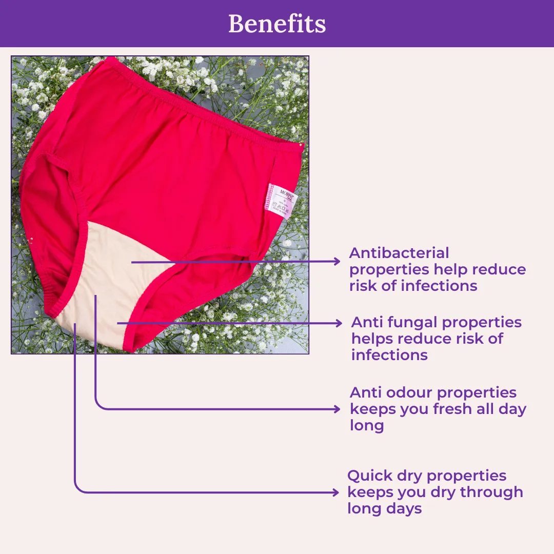 Hygiene Underwear | High Waist | Brief Fit | Prevents UTIs - Image 5