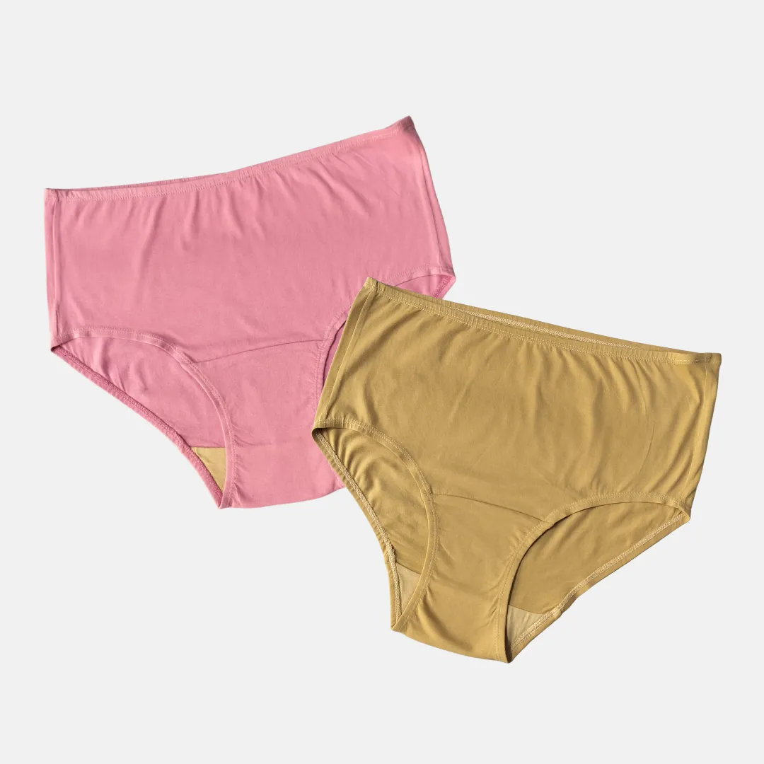 Hygiene Underwear | High Waist | Brief Fit | Prevents UTIs | Pack Of 2