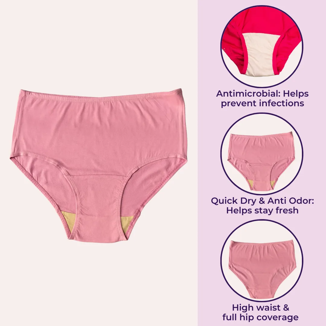 Hygiene Underwear | High Waist | Brief Fit | Prevents UTIs | Pack Of 2 - Image 2