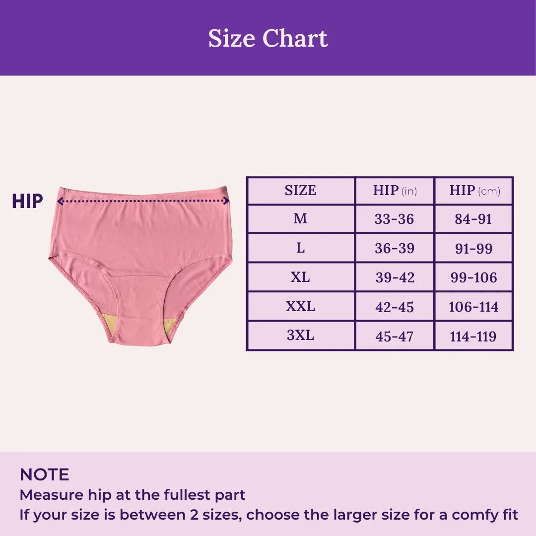 Hygiene Underwear | High Waist | Brief Fit | Prevents UTIs | Pack Of 2 - Image 3