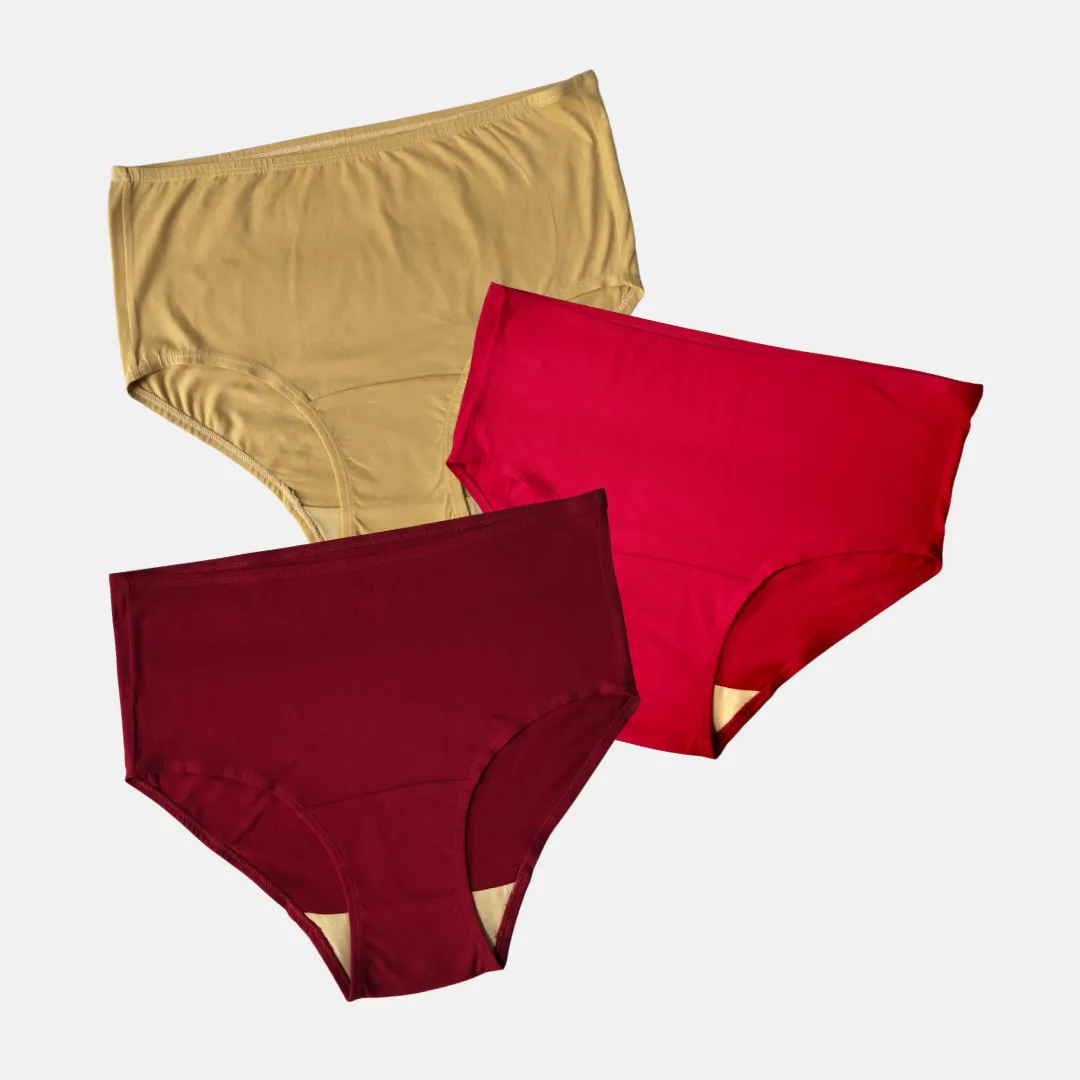 Hygiene Underwear | High Waist | Brief Fit | Prevents UTIs | Pack Of 3 - Image 10