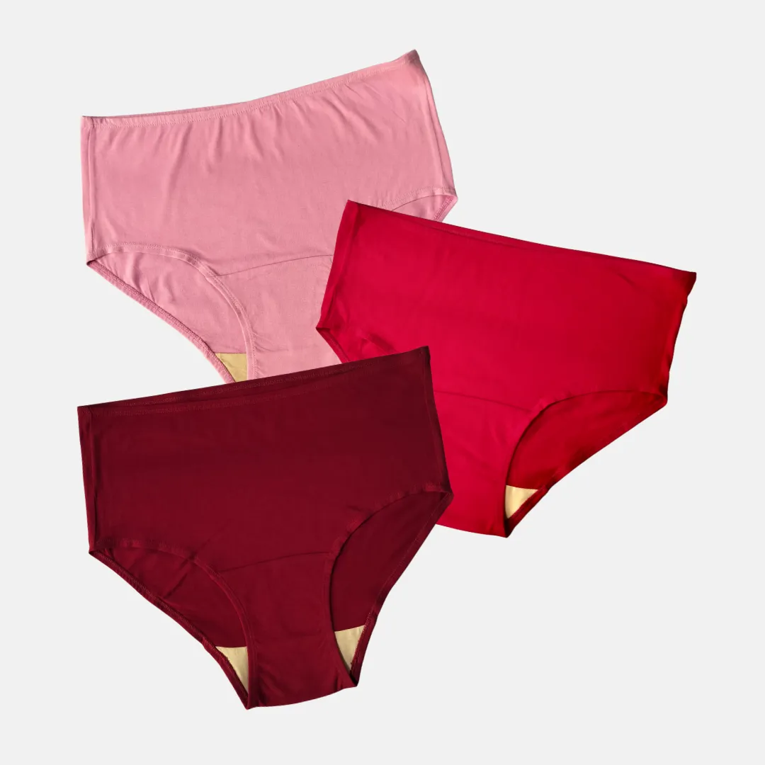 Hygiene Underwear | High Waist | Brief Fit | Prevents UTIs | Pack Of 3 - Image 11