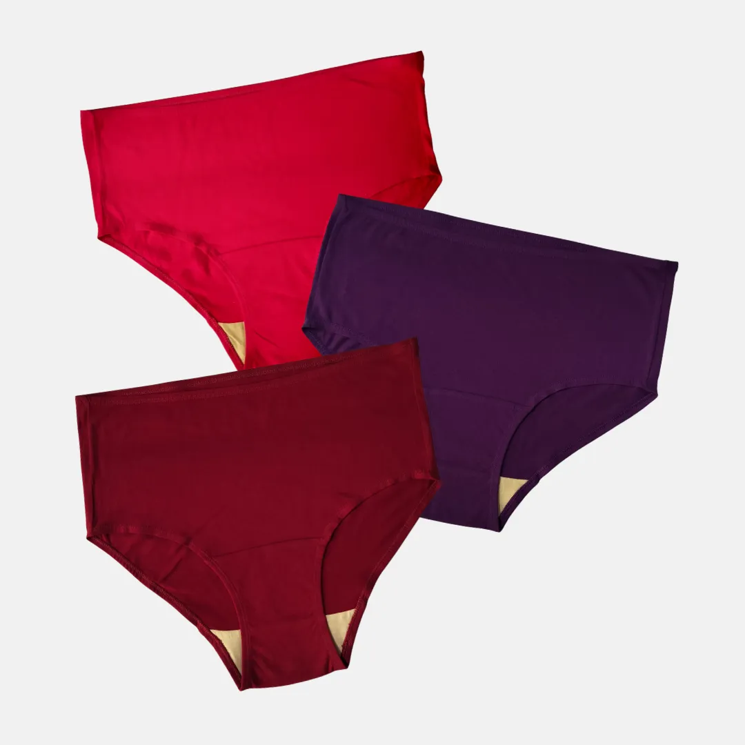 Hygiene Underwear | High Waist | Brief Fit | Prevents UTIs | Pack Of 3 - Image 8