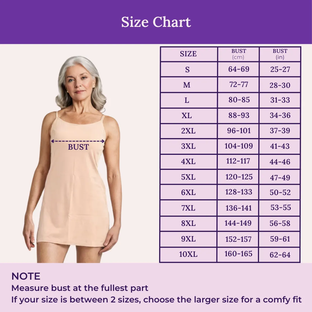 Inner Slip For Kurtis & Kurtas | Adjustable Straps | Front Round Neckline | Side Slits For Easy Movement | Pack Of 3 - Image 3