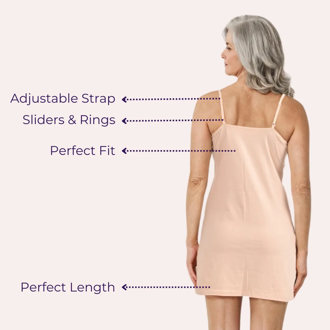Inner Slip For Kurtis & Kurtas | Adjustable Straps | Front Round Neckline | Side Slits For Easy Movement | Pack Of 3 - Image 5