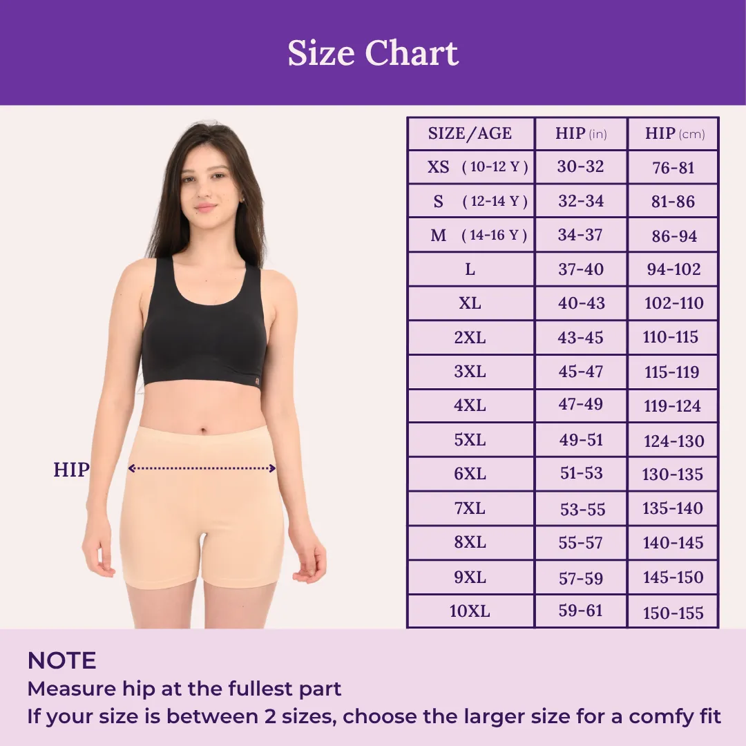 Under Dress Shorts | Full Hip Coverage | Prevents Inner Thigh Chafing - Image 3