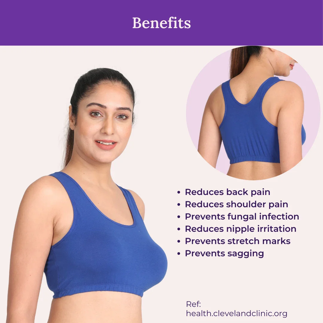 Sleep Bra | Lounge Bra | Non Padded | Non Wired | Full Coverage | Racerback | Pack Of 2 - Image 3