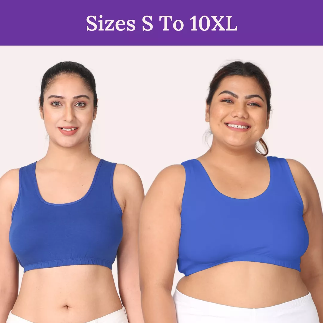 Sleep Bra | Lounge Bra | Non Padded | Non Wired | Full Coverage | Racerback | Pack Of 2 - Image 9