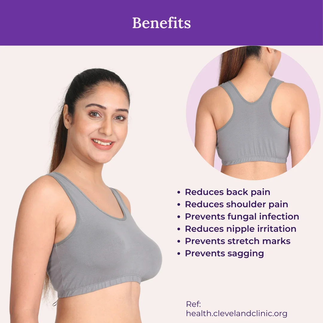 Sleep Bra | Lounge Bra | Non Padded | Non Wired | Full Coverage | Racerback | Pack Of 2 - Image 3