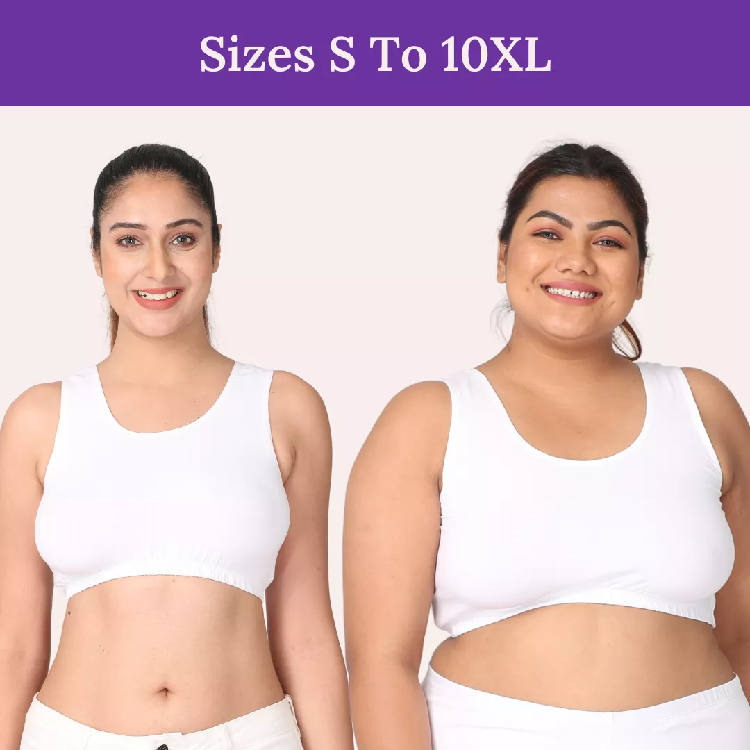 Sleep Bra | Lounge Bra | Non Padded | Non Wired | Full Coverage | Racerback | Pack Of 3 - Image 9