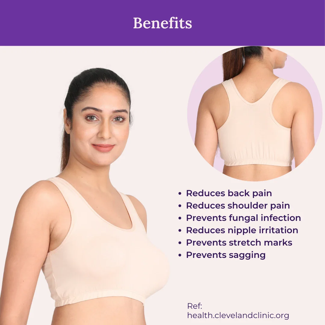 Sleep Bra | Lounge Bra | Non Padded | Non Wired | Full Coverage | Racerback - Image 3