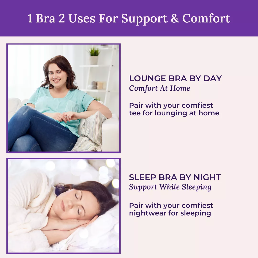 Sleep Bra | Lounge Bra | Non Padded | Non Wired | Full Coverage | Racerback | Pack Of 2 - Image 8