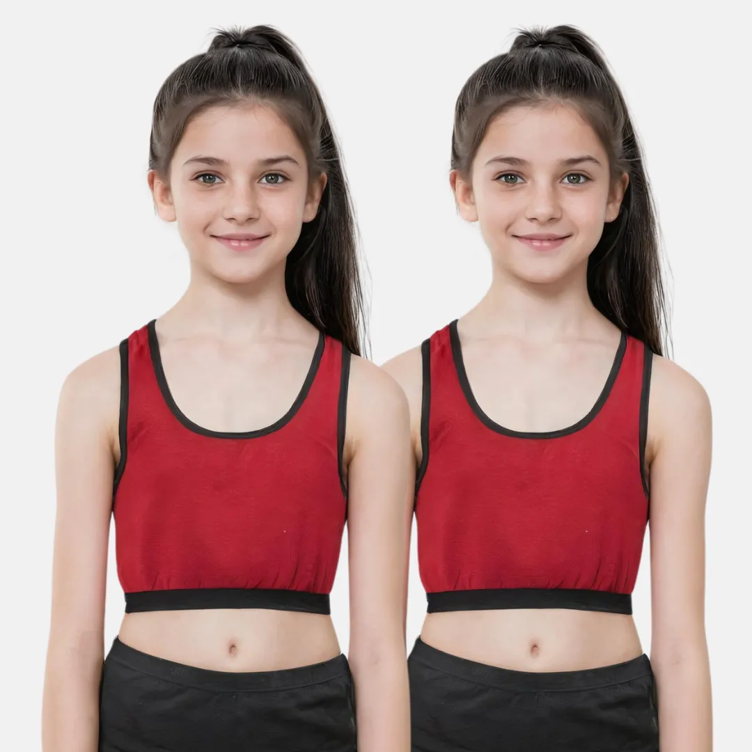 Sports Bra For Teen Girls - Pack Of 2 - Image 7