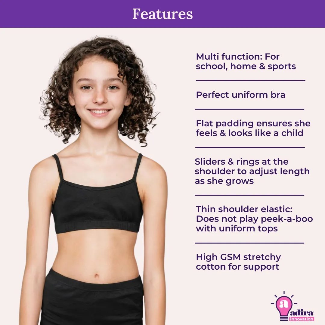 Starter Cami & Bra Combo | Flat Padding | Wireless | For Puberty - Image 7