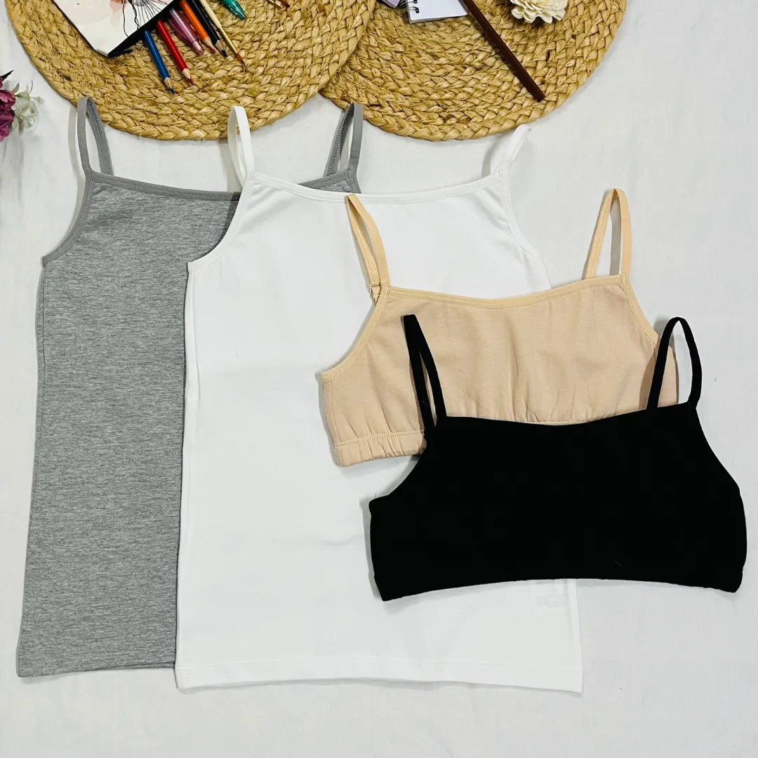Starter Cami & Bra Combo | Flat Padding | Wireless | For Puberty - Image 15