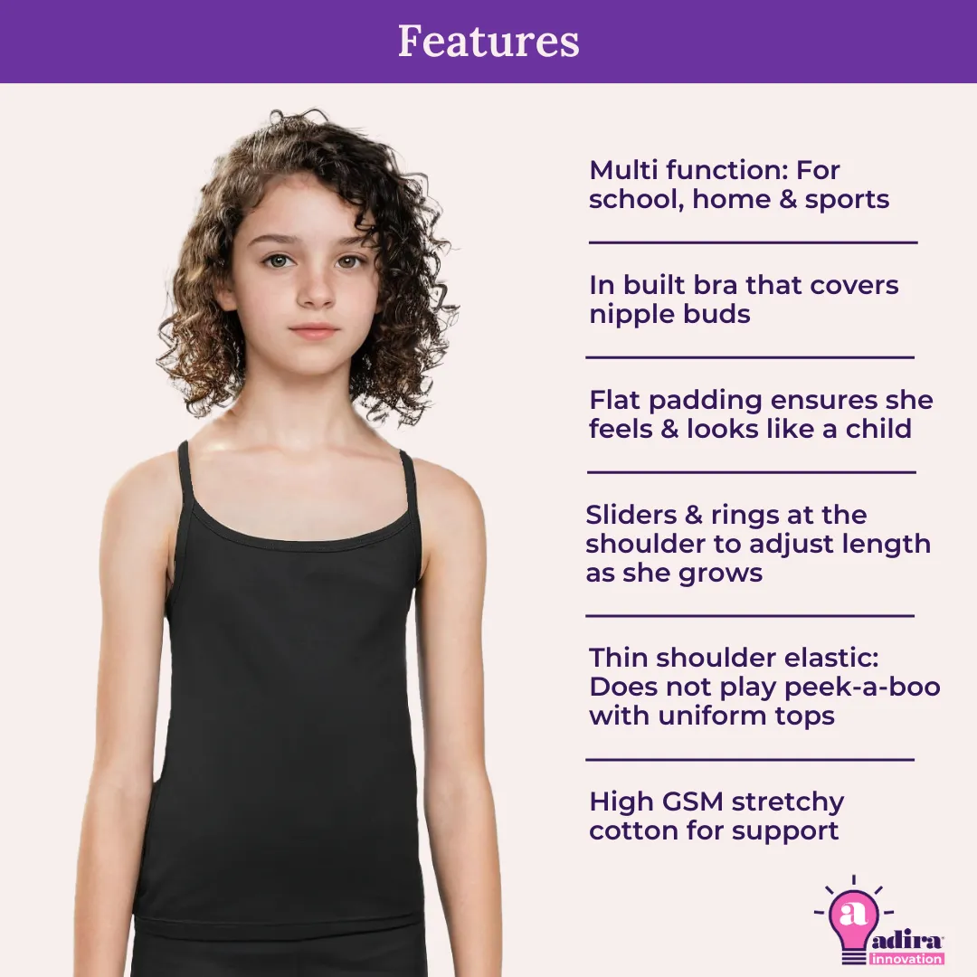 Starter Cami & Bra Combo | Flat Padding | Wireless | For Puberty - Image 4