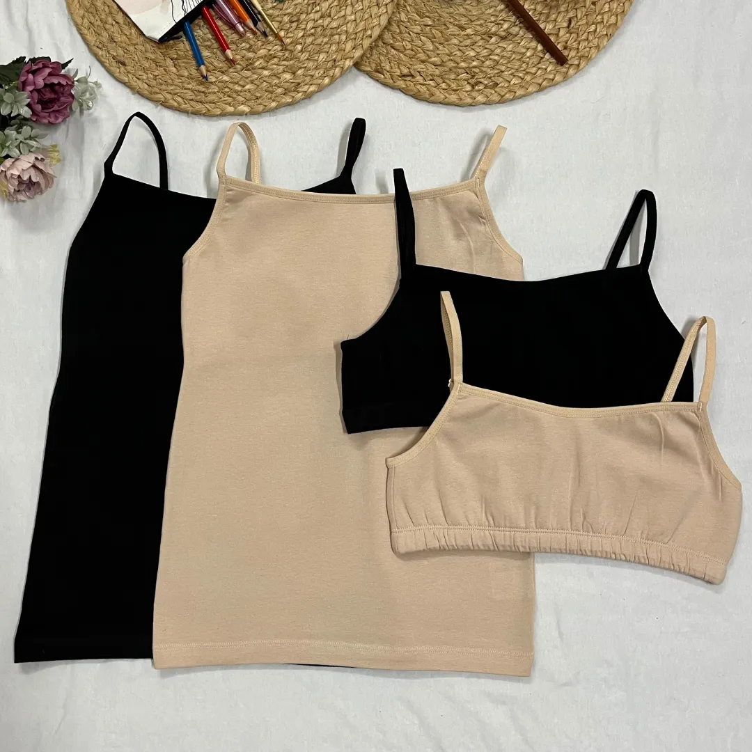 Starter Cami & Bra Combo | Flat Padding | Wireless | For Puberty - Image 9