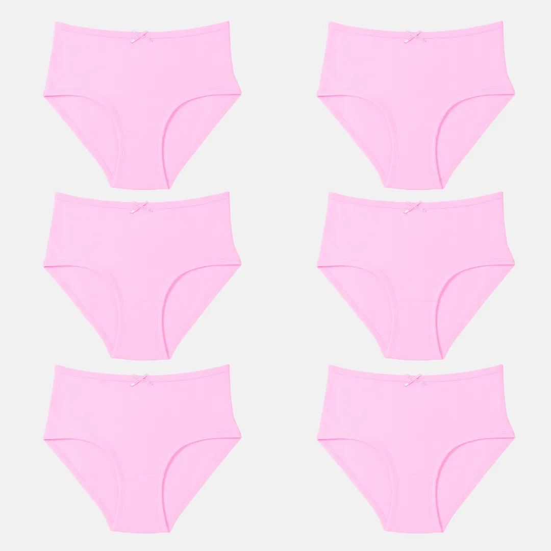 BrZee Hipsters For Teens | Lightweight Cotton-Elastane Fabric | Super Stretchy For Comfort | No Visible Panty Lines | Pack Of 6 - Image 15