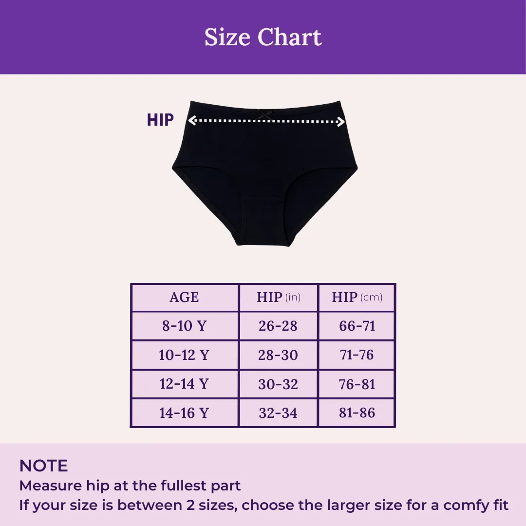 BrZee Hipsters For Teens | Lightweight Cotton-Elastane Fabric | Super Stretchy For Comfort | No Visible Panty Lines | Pack Of 6 - Image 4