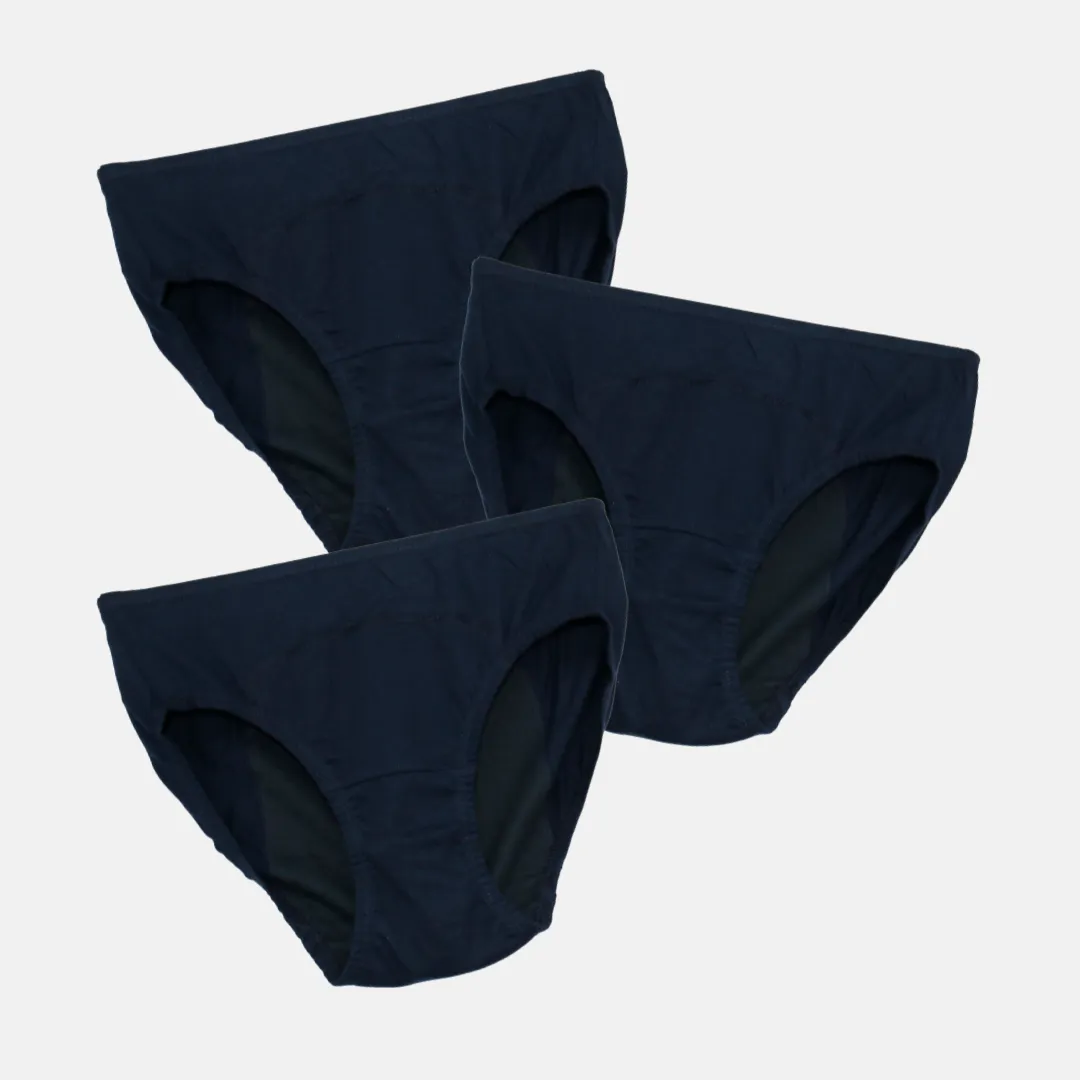 Medium Flow Period Panties For Teens | Ideal For Medium To Low Flow Days | Hipster Fit | Use with Pad for Hygiene | 3 Pack - Image 18