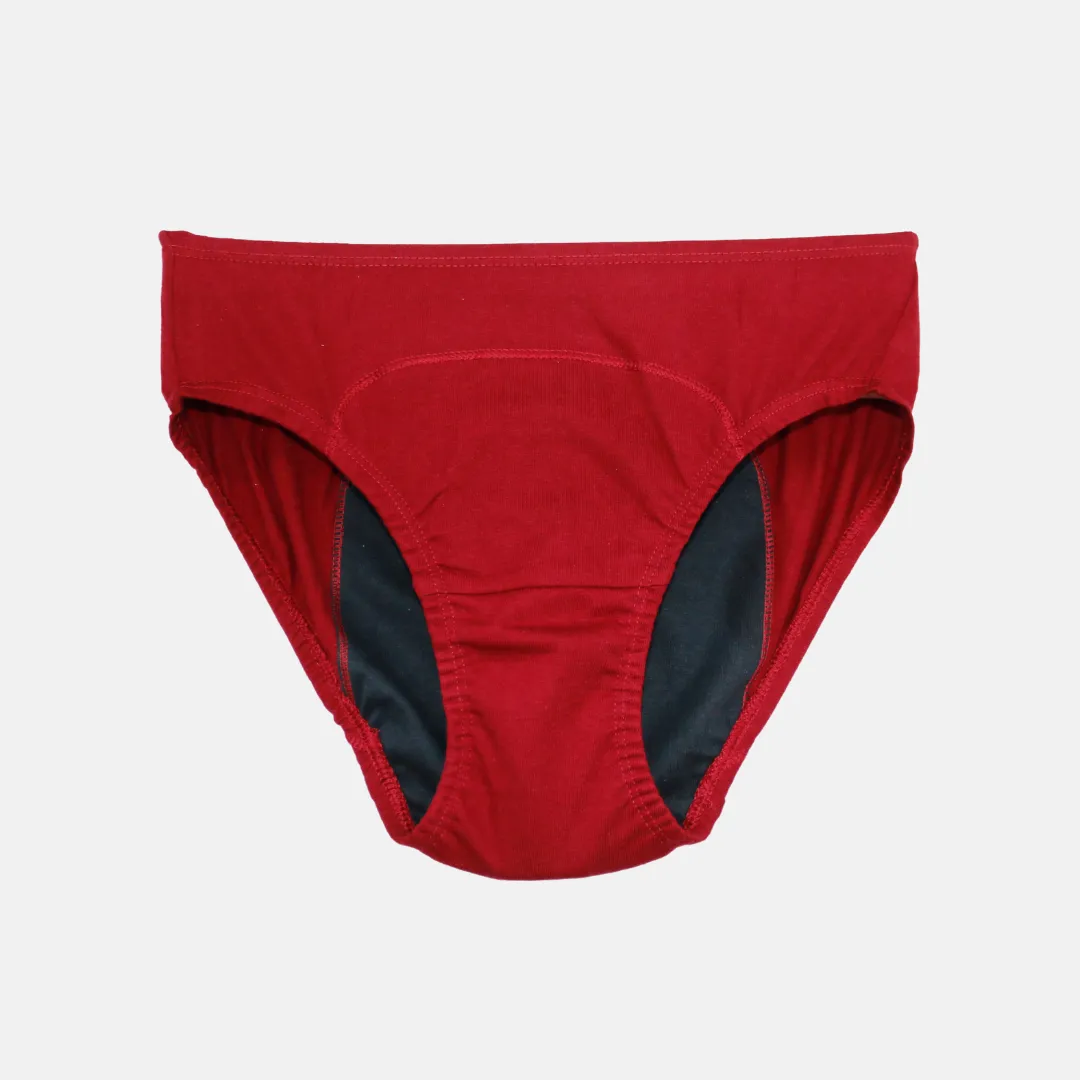 Teen Period Panties | Ideal For Medium To Low Flow Days | Hipster Fit | Use with Pad for Hygiene | 1 Pack - Image 12