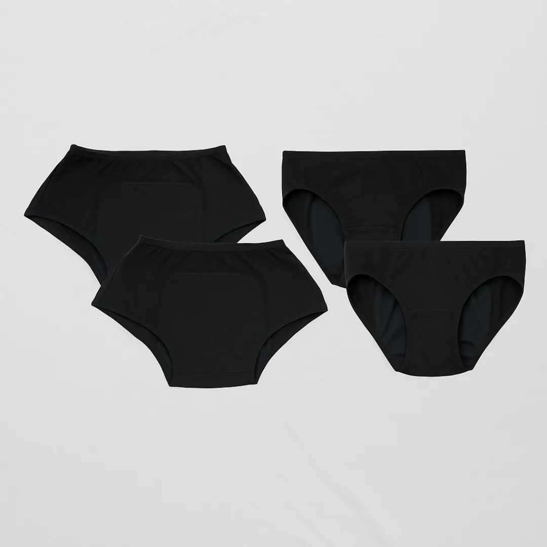Adira Period Panty Combo – 2 Boxers + 2 Hipsters For Teens | Leakproof, Pad-Supporting Comfort For Heavy & Light Flow - Image 15