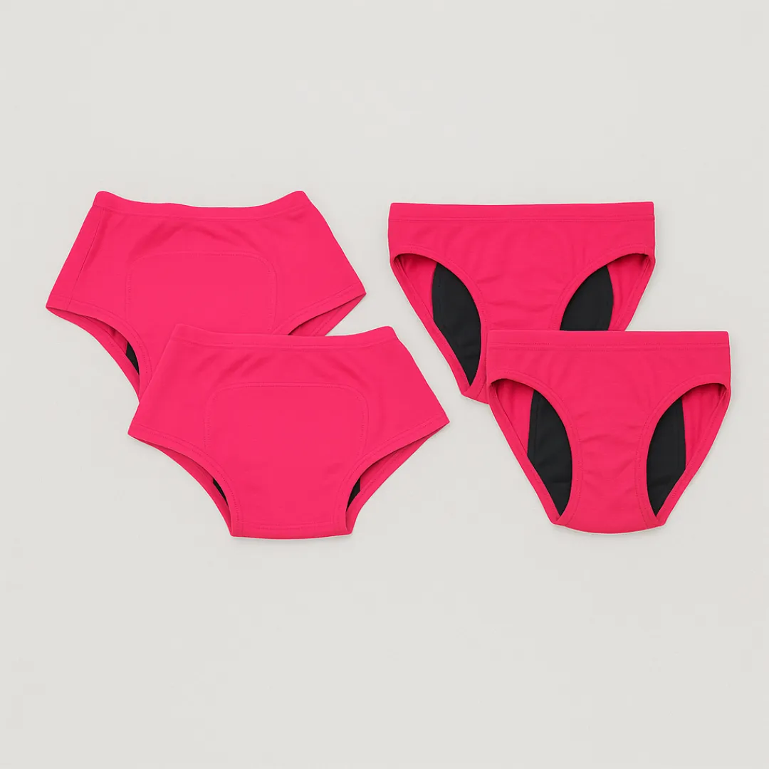 Adira Period Panty Combo – 2 Boxers + 2 Hipsters For Teens | Leakproof, Pad-Supporting Comfort For Heavy & Light Flow - Image 16