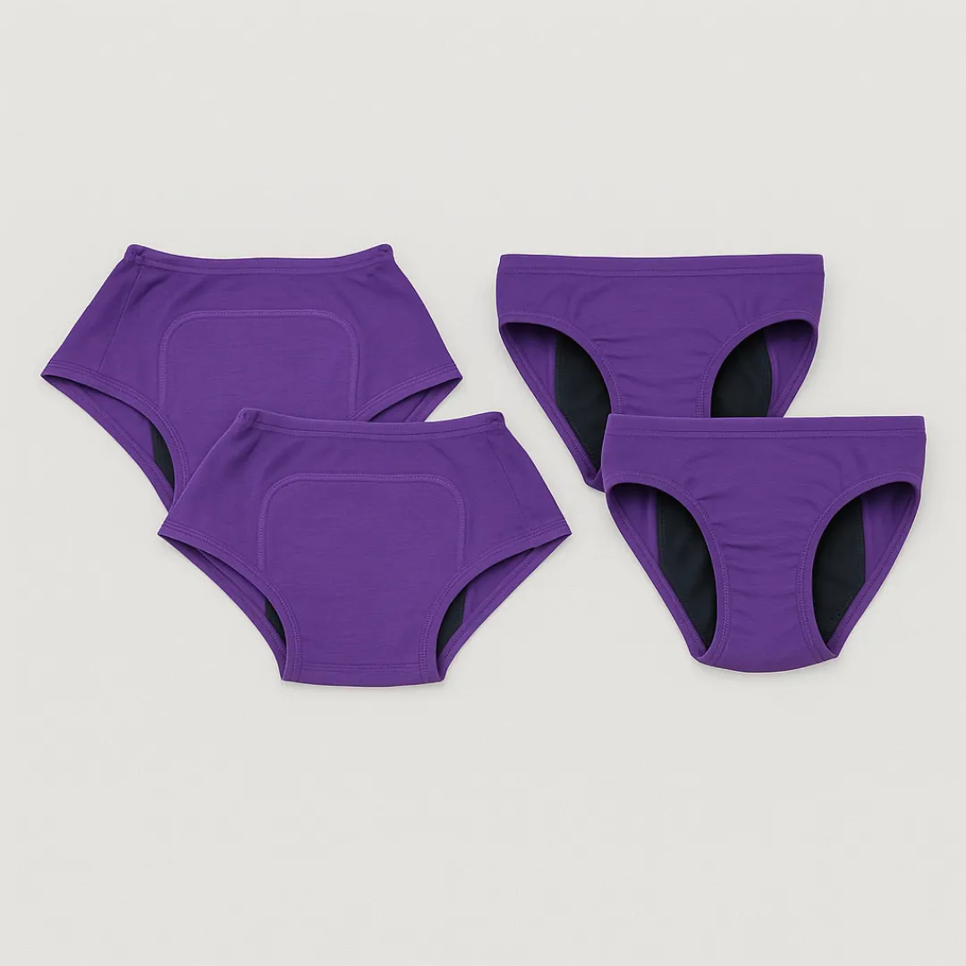 Adira Period Panty Combo – 2 Boxers + 2 Hipsters For Teens | Leakproof, Pad-Supporting Comfort For Heavy & Light Flow - Image 9