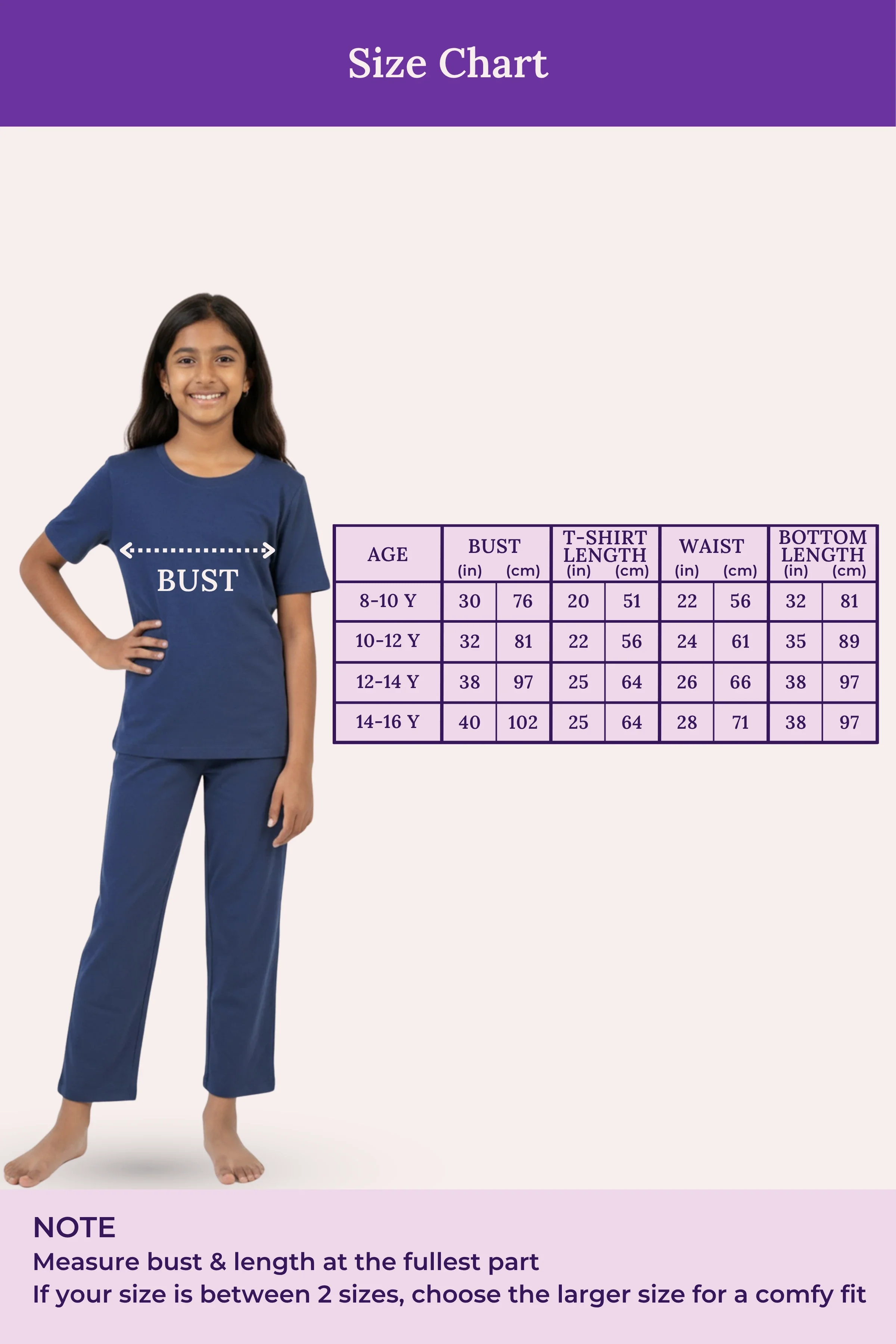 Pyjama Set | T-shirt & Pyjama | Cotton Blend | Relaxed Fit | Elasticated Waistband - Image 3