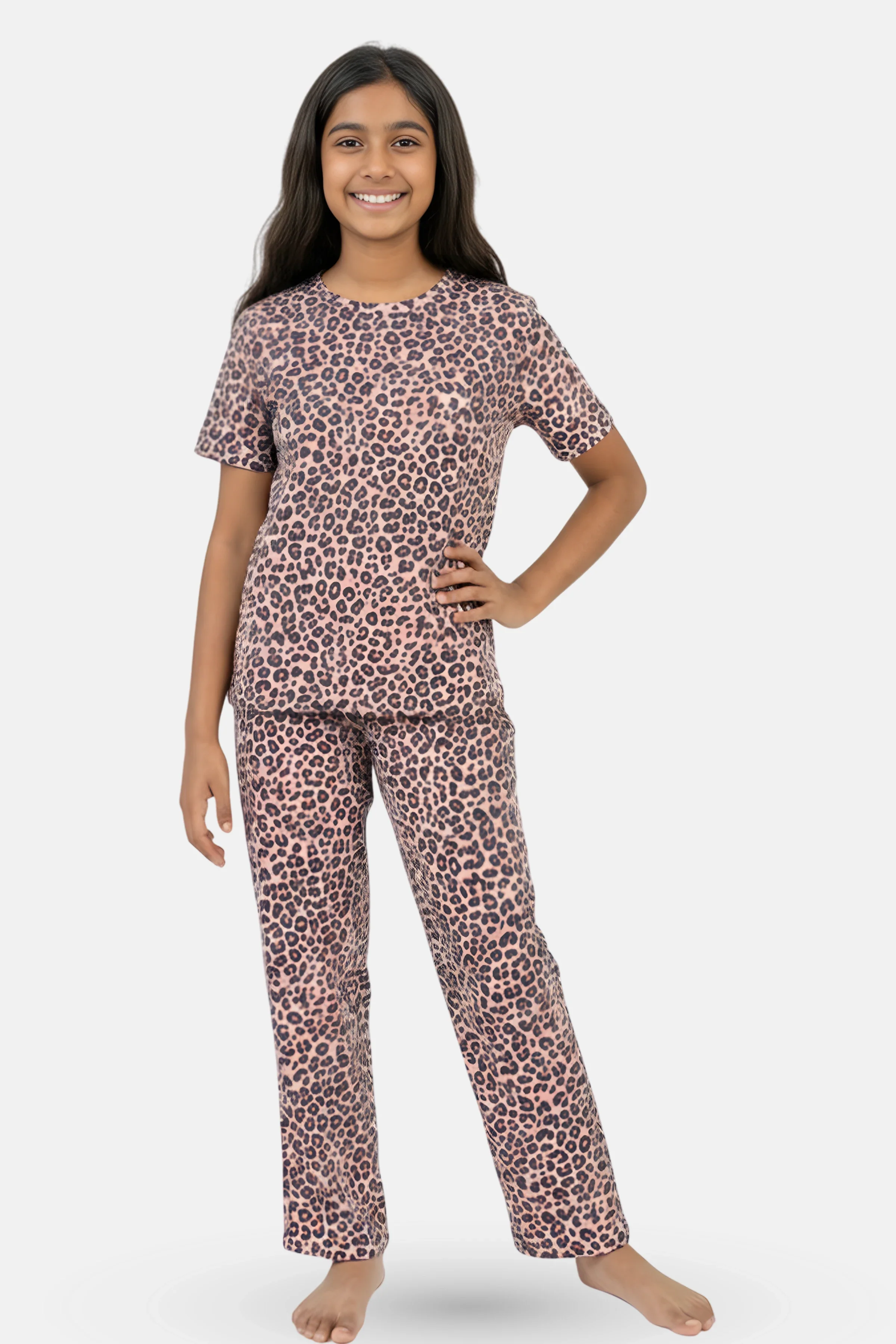 Pyjama Set | T-shirt & Pyjama | Cotton Blend | Relaxed Fit | Elasticated Waistband