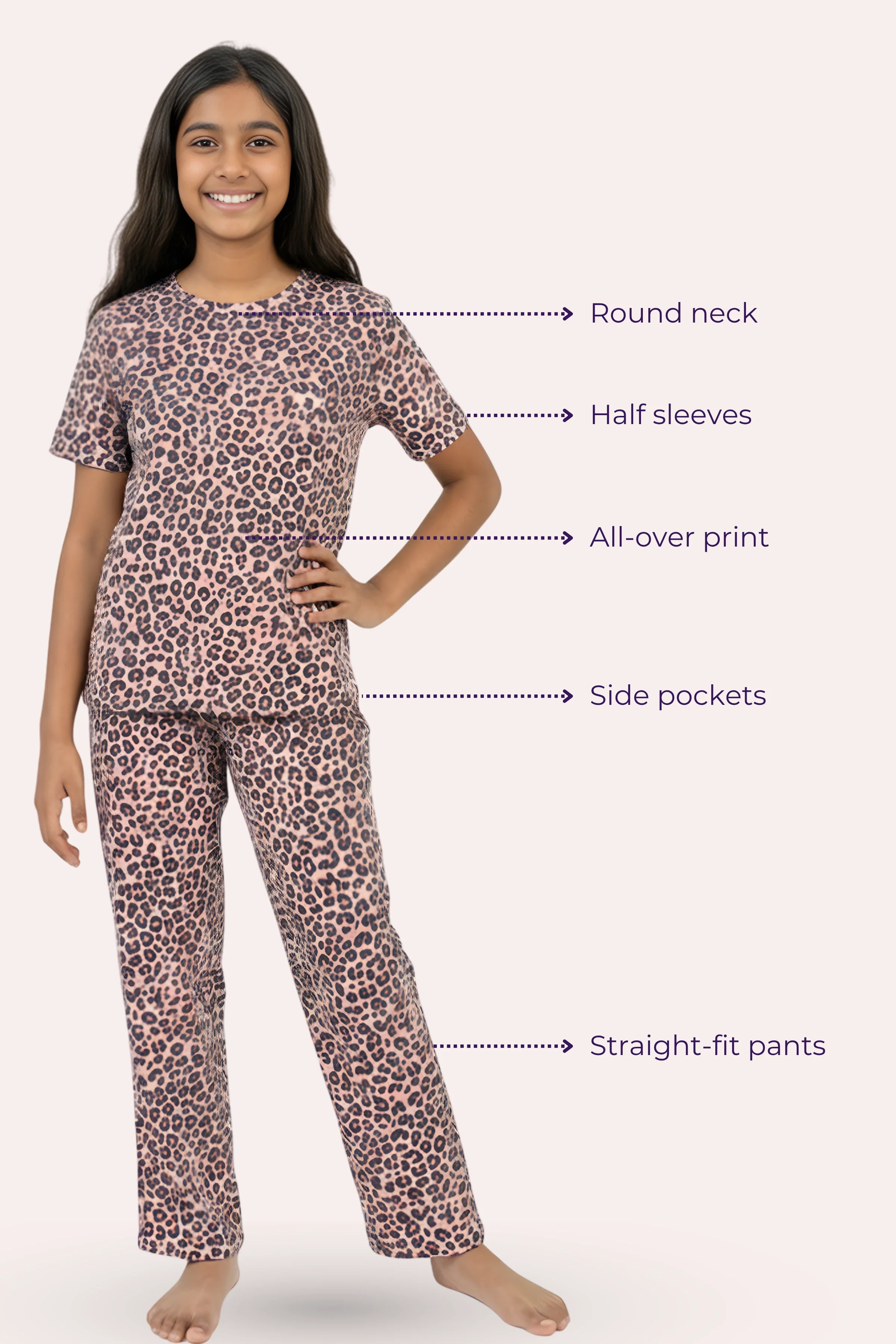 Pyjama Set | T-shirt & Pyjama | Cotton Blend | Relaxed Fit | Elasticated Waistband - Image 6