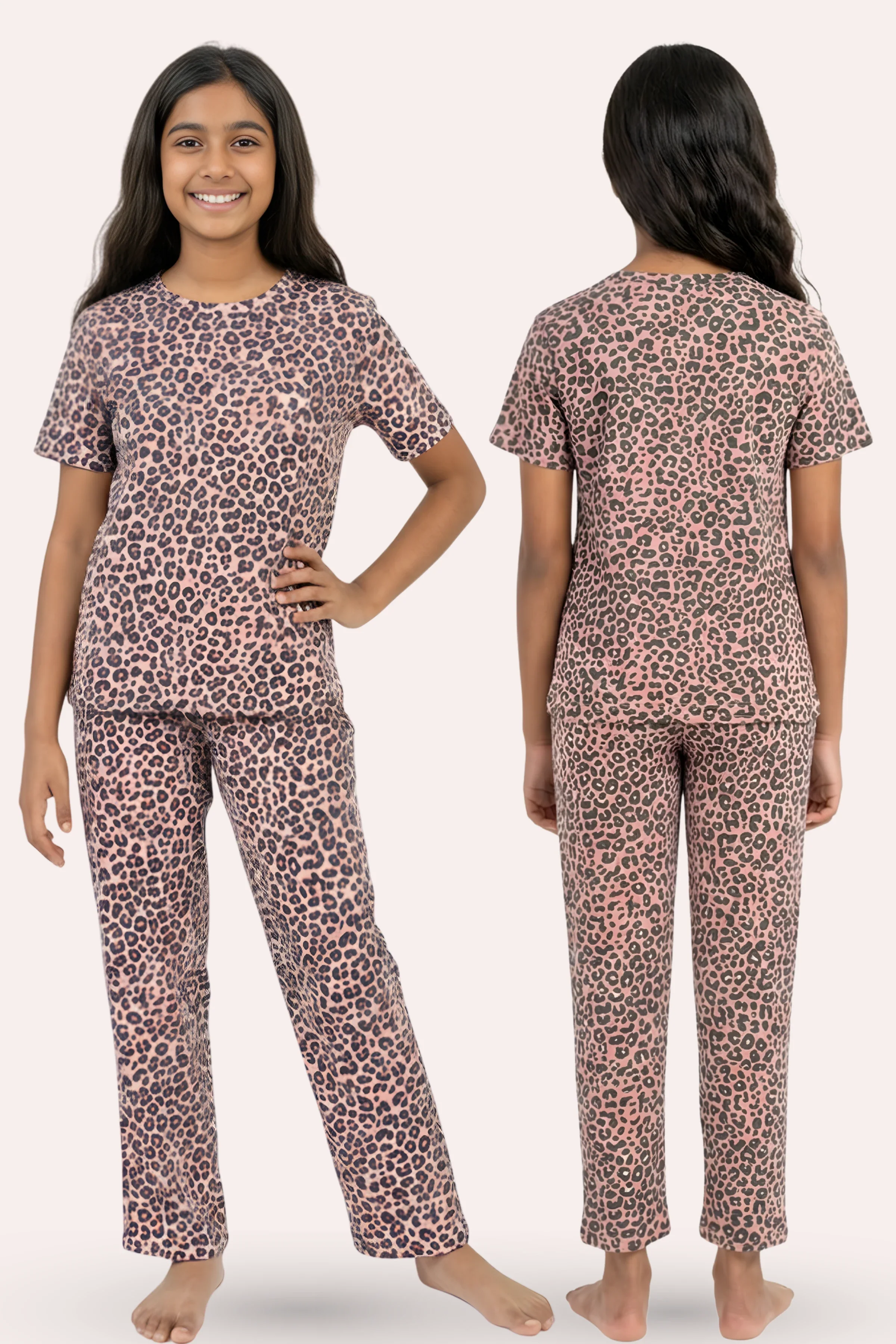 Pyjama Set | T-shirt & Pyjama | Cotton Blend | Relaxed Fit | Elasticated Waistband - Image 7