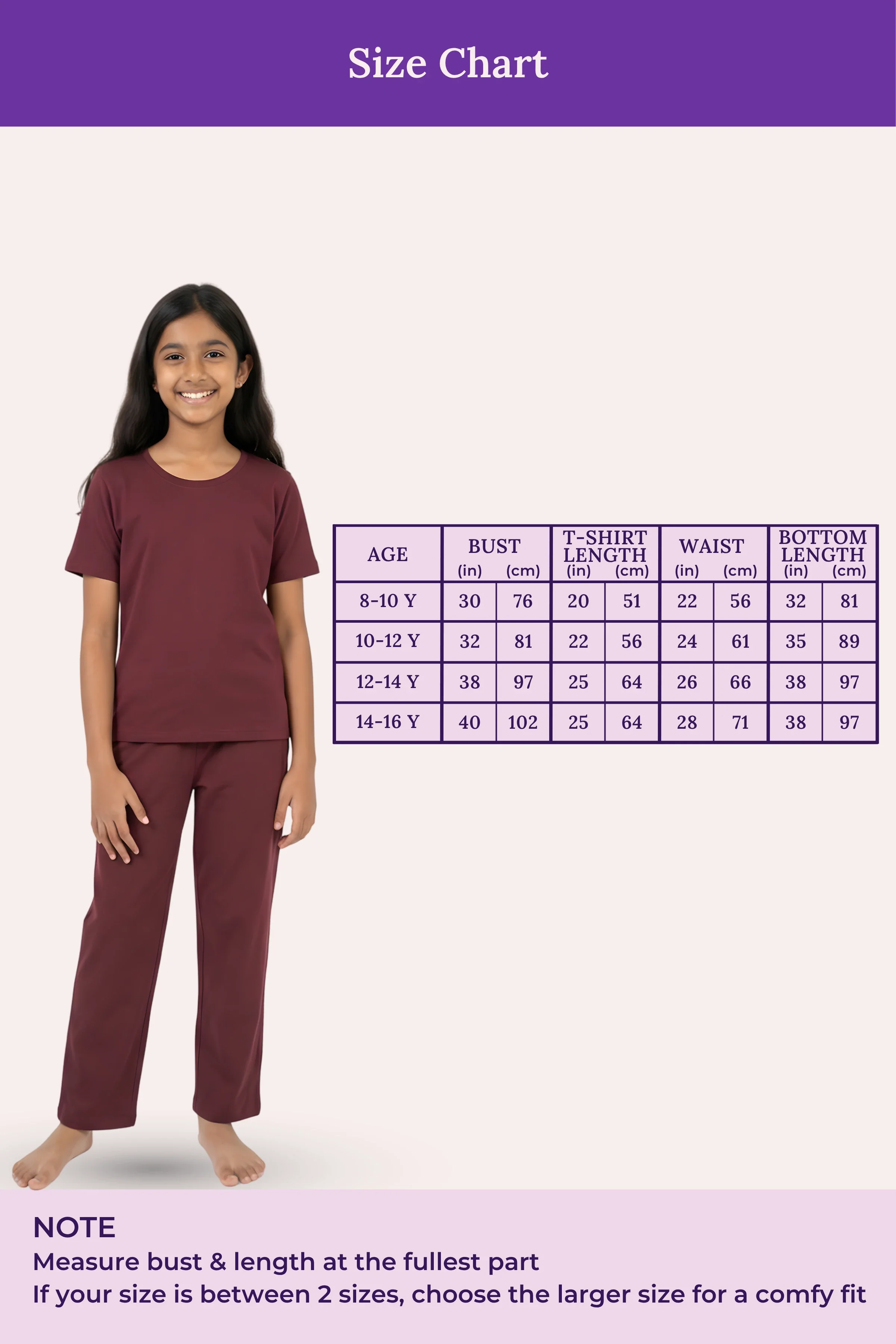 Pyjama Set | T-shirt & Pyjama | Cotton Blend | Relaxed Fit | Elasticated Waistband - Image 3