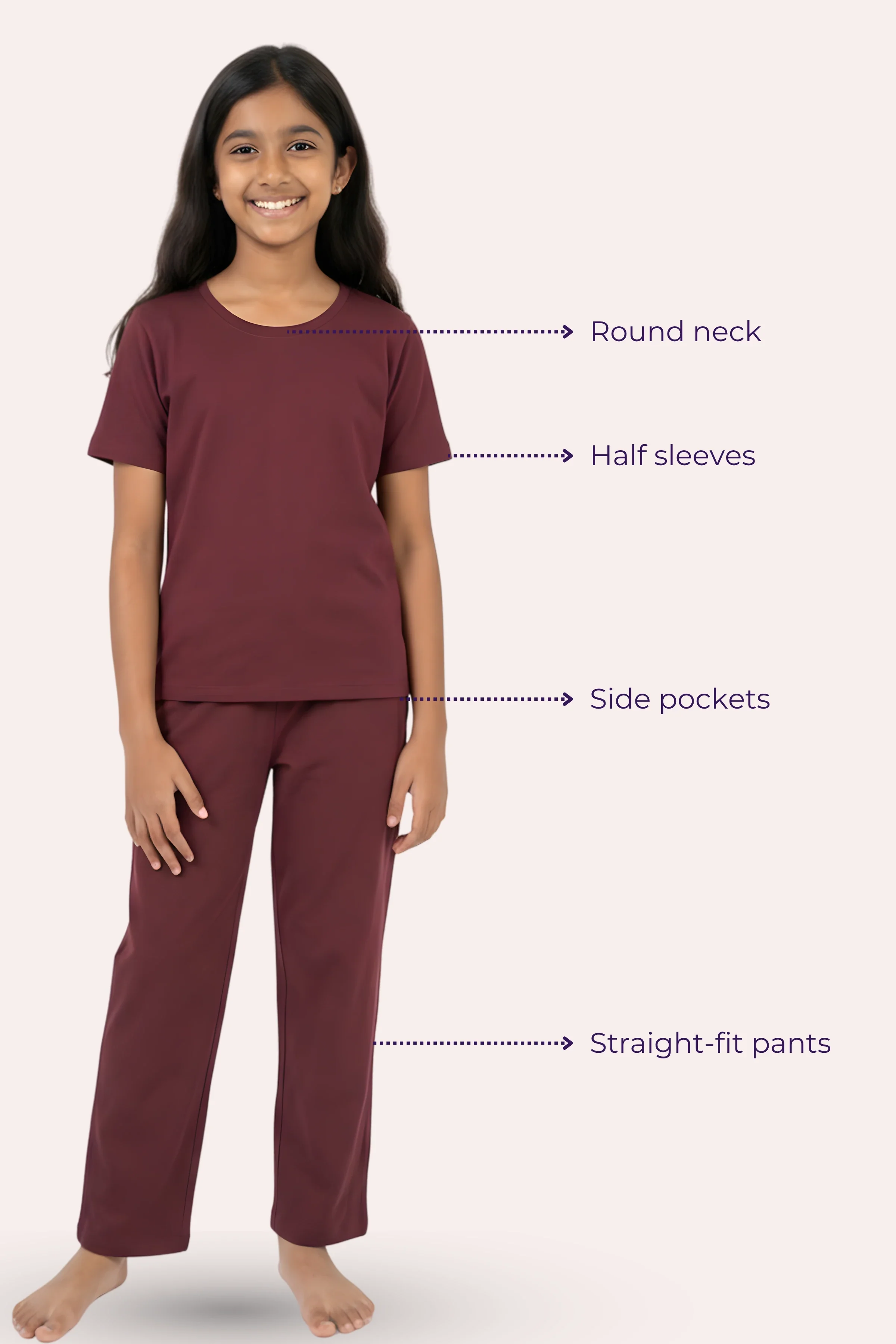 Pyjama Set | T-shirt & Pyjama | Cotton Blend | Relaxed Fit | Elasticated Waistband - Image 6