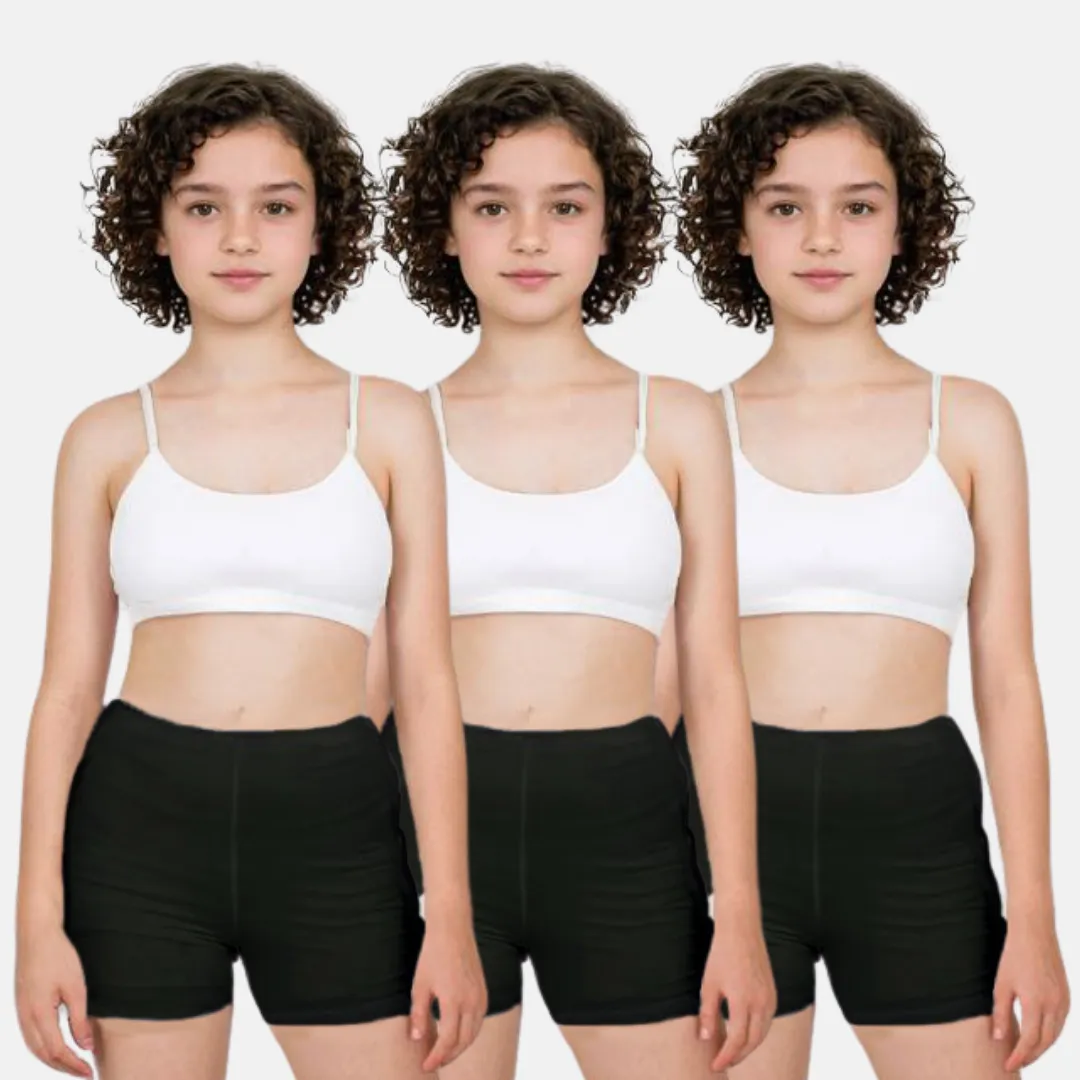Teen Shorties | Thigh Length | High Waist | Full Coverage | Chafe Free | 3 Pack - Image 8
