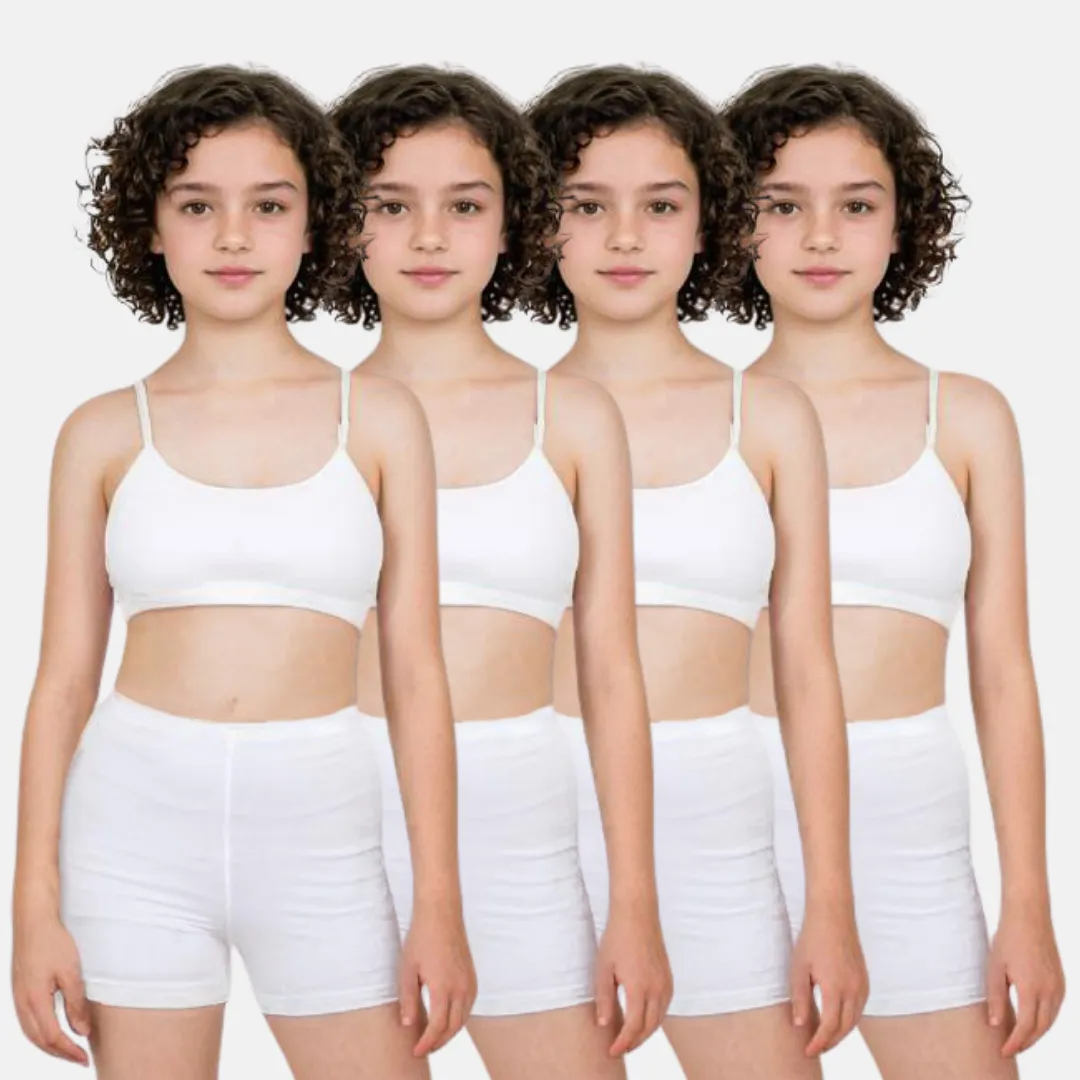 Teen Shorties | Thigh Length | High Waist | Full Coverage | Chafe Free | 4 Pack - Image 10