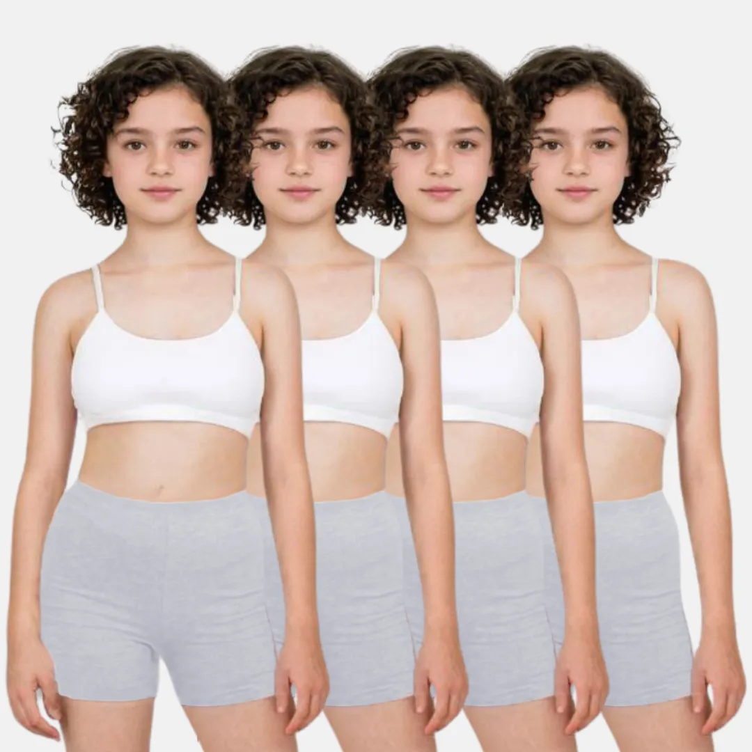 Teen Shorties | Thigh Length | High Waist | Full Coverage | Chafe Free | 4 Pack - Image 11