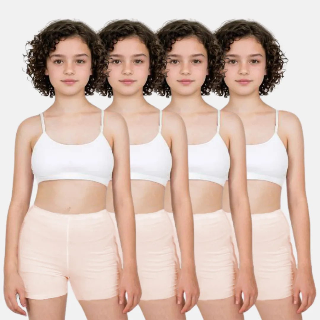 Teen Shorties | Thigh Length | High Waist | Full Coverage | Chafe Free | 4 Pack - Image 12