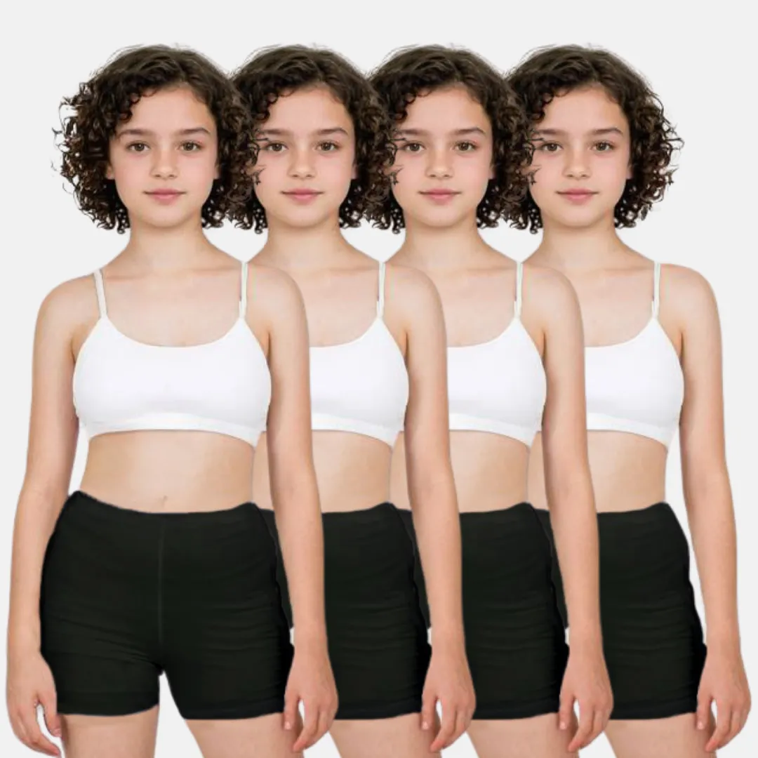 Teen Shorties | Thigh Length | High Waist | Full Coverage | Chafe Free | 4 Pack - Image 9