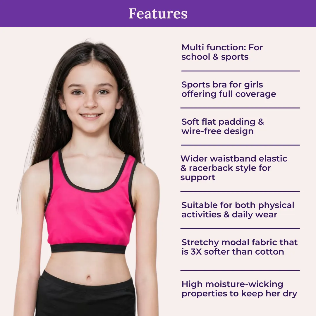 Sports Bra For Teen Girls - Pack Of 2 - Image 2