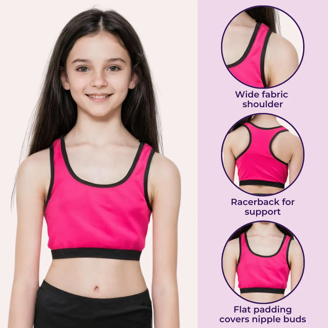 Sports Bra For Teen Girls - Pack Of 2 - Image 4