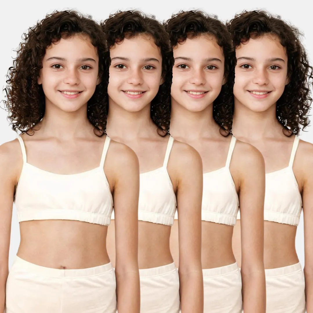 Training Bra | Puberty Training Bra | Beginner Training Bra | Non Wired | Pack Of 4 - Image 13