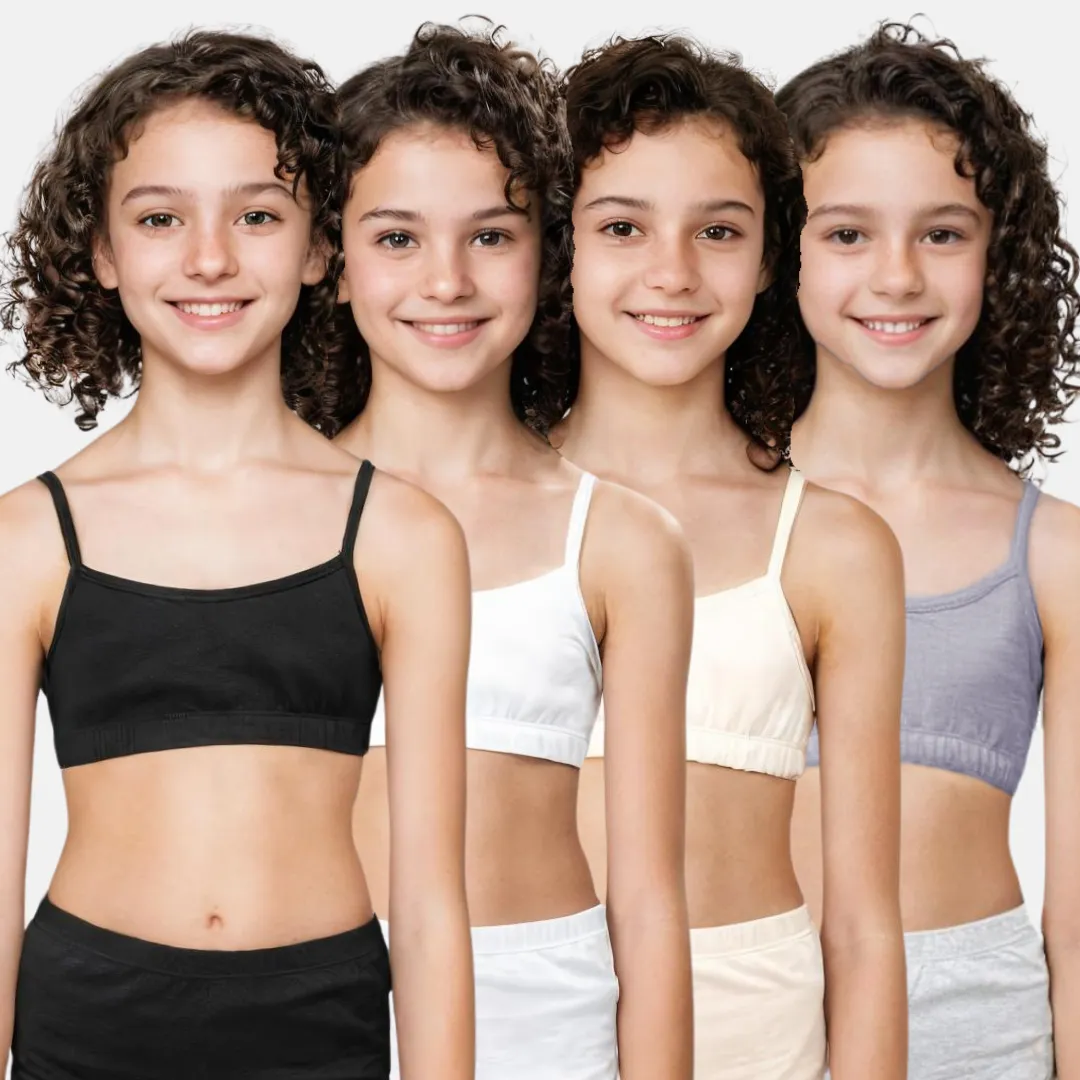 Training Bra | Puberty Training Bra | Beginner Training Bra | Non Wired | Pack Of 4 - Image 14