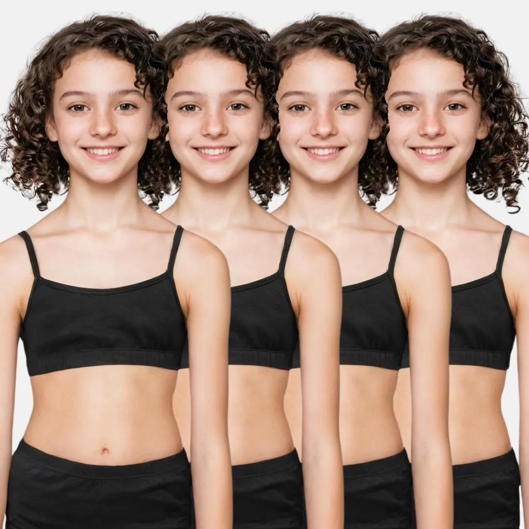 Training Bra | Puberty Training Bra | Beginner Training Bra | Non Wired | Pack Of 4 - Image 15